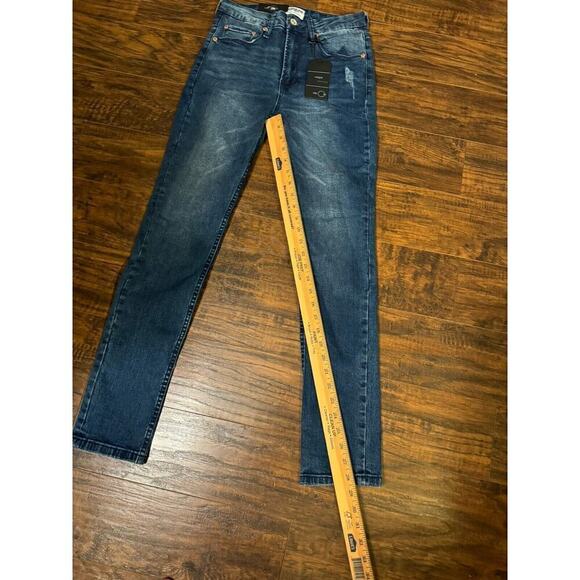 Umgee High Rise Skinny Jeans Sz:28 Medium Blue Distressed - Picture 8 of 8